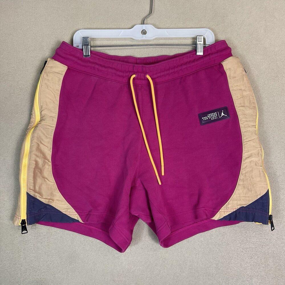 Jordan‎ Shorts Mens Large Pink Jumpman Logo Casual Basketball Adult